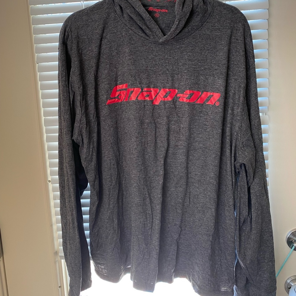 Snap on t shirt weight hoodie